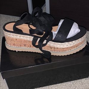 Espadrille flatform sandals